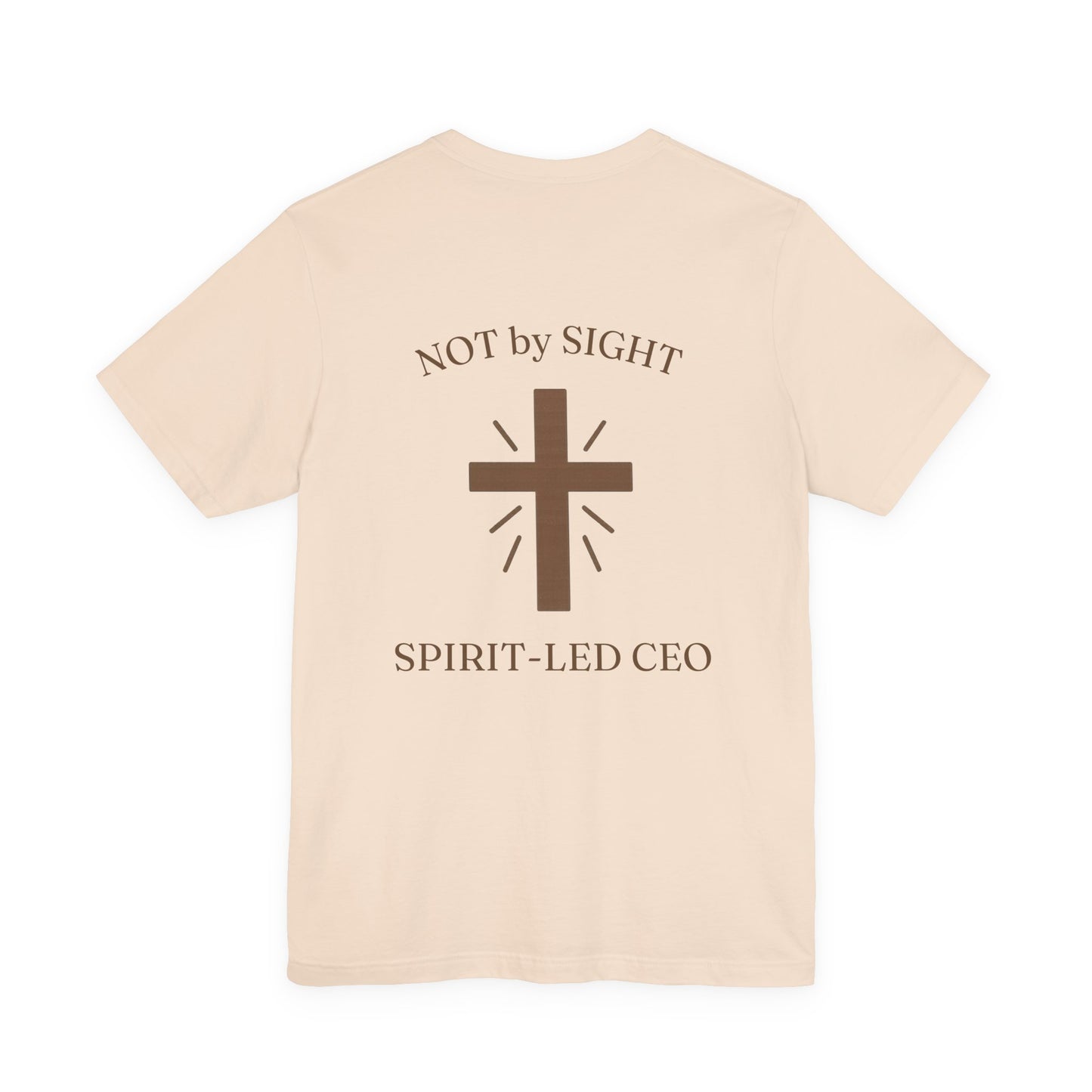 Promoting by Faith Tee | Spirit-Led CEO Shirt | Faith Based Apparel | Christian Entrepreneur | Not by Sight | Kingdom Business Wear