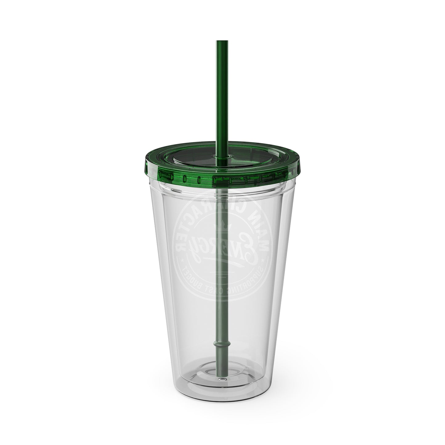Main Character Energy Tumbler | Supporting Cast Budget | 16oz Double-Wall Acrylic Cup with Straw | 11 Colors | Viral TikTok Drinkware