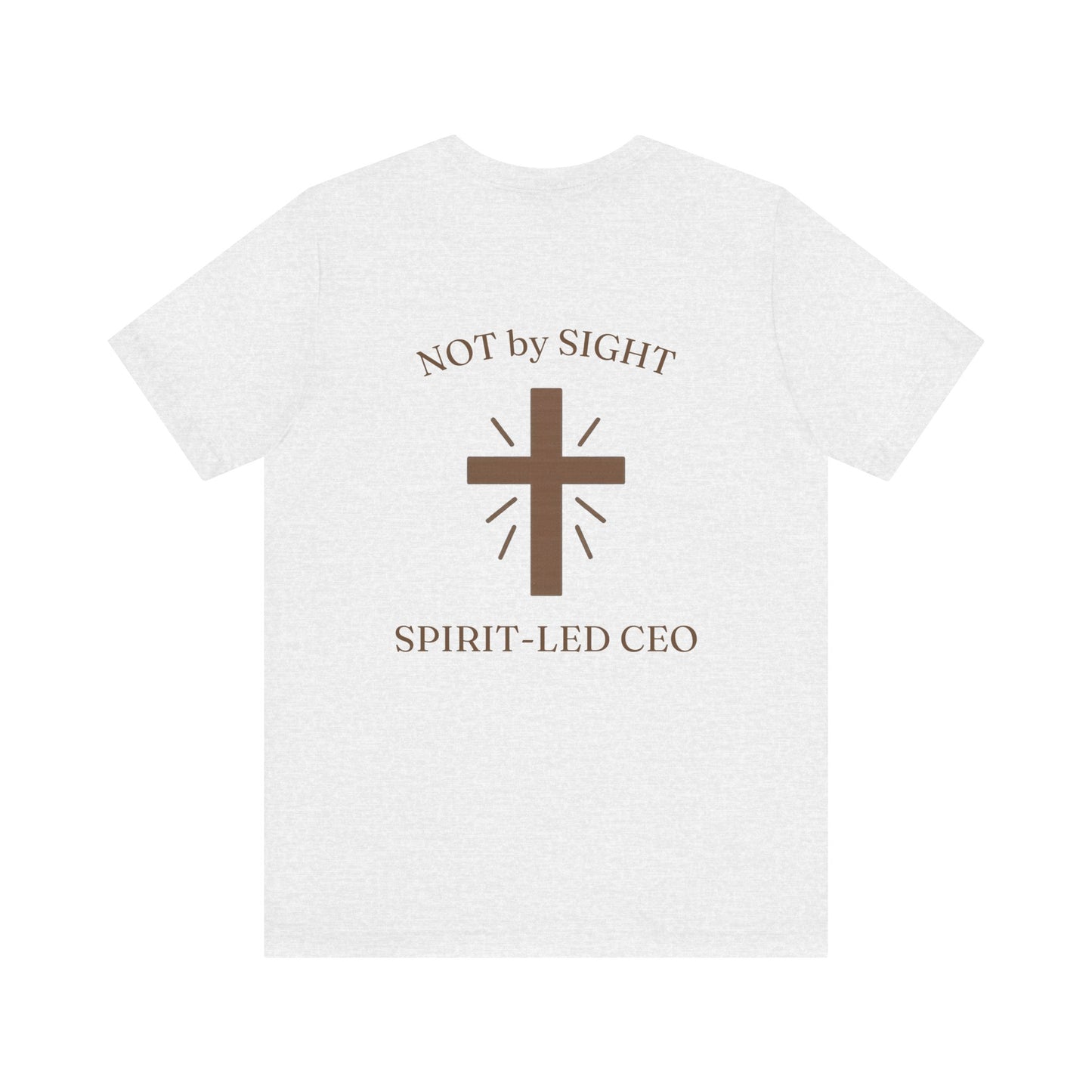Promoting by Faith Tee | Spirit-Led CEO Shirt | Faith Based Apparel | Christian Entrepreneur | Not by Sight | Kingdom Business Wear