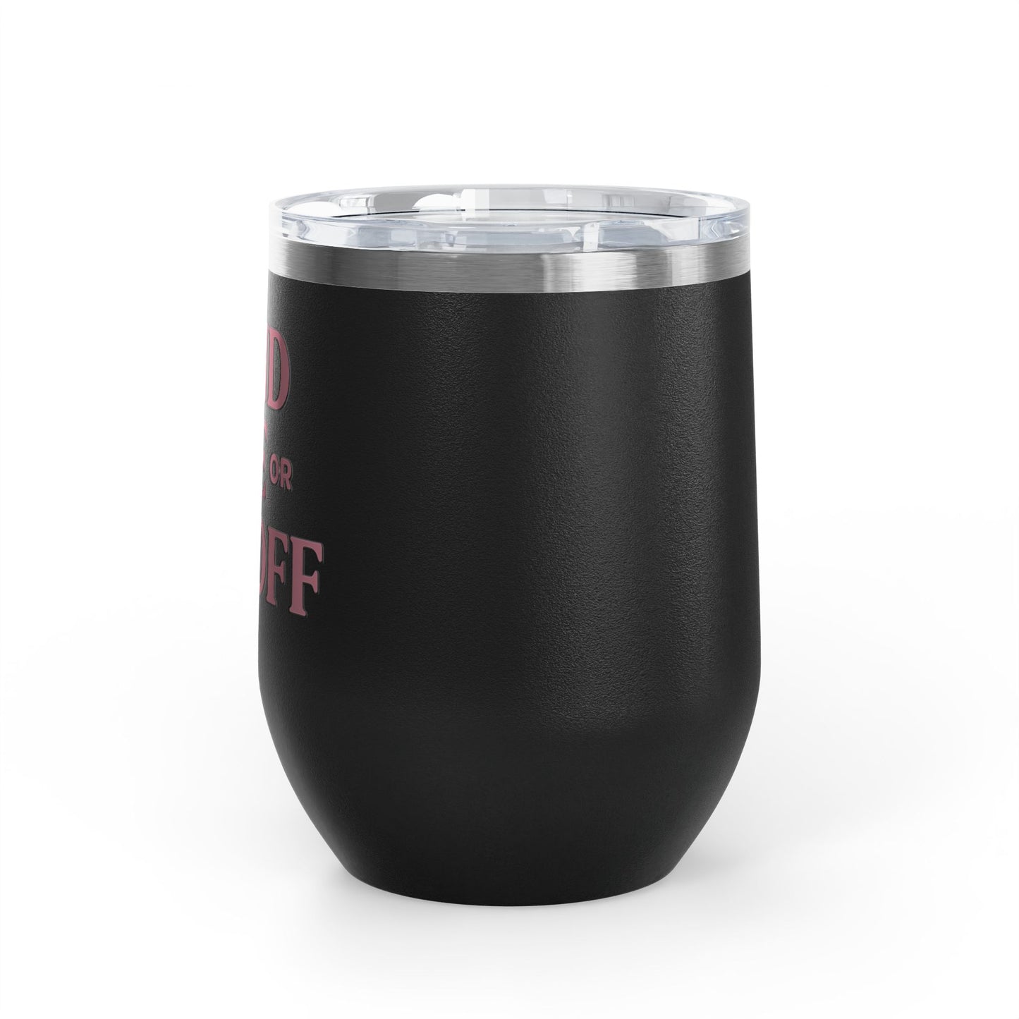 Fund Me or F* Off Tumbler, Founder Tumbler, Boss Babe Wine Tumbler, Motivational Gift, Matte Black Blush Pink, Female Entrepreneur Cup