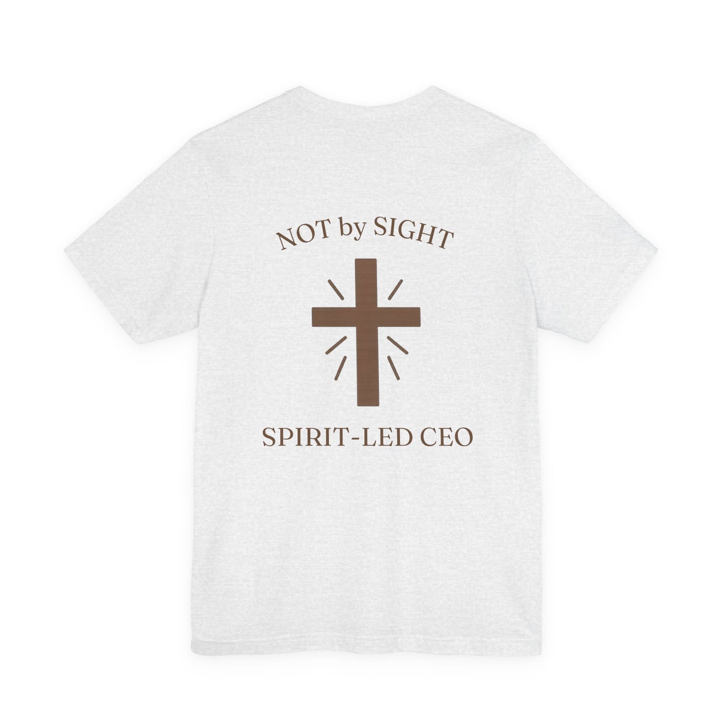 Promoting by Faith Tee | Spirit-Led CEO Shirt | Faith Based Apparel | Christian Entrepreneur | Not by Sight | Kingdom Business Wear