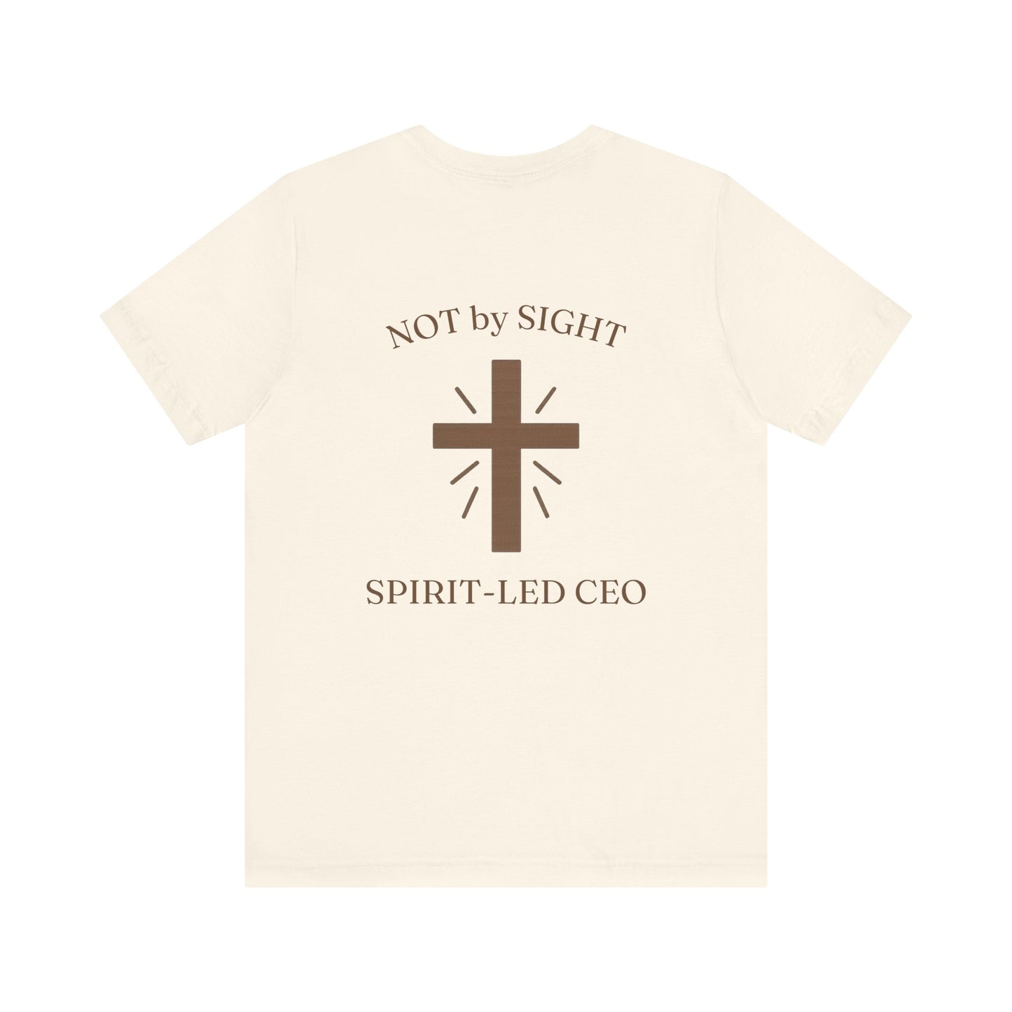 Promoting by Faith Tee | Spirit-Led CEO Shirt | Faith Based Apparel | Christian Entrepreneur | Not by Sight | Kingdom Business Wear