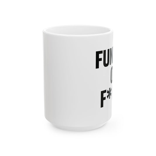 Fund Me or F Off Mug 15oz | Funny VC Pitch Gift | Startup Founder Coffee Cup | Bold Statement Mug | Dishwasher Safe Ceramic