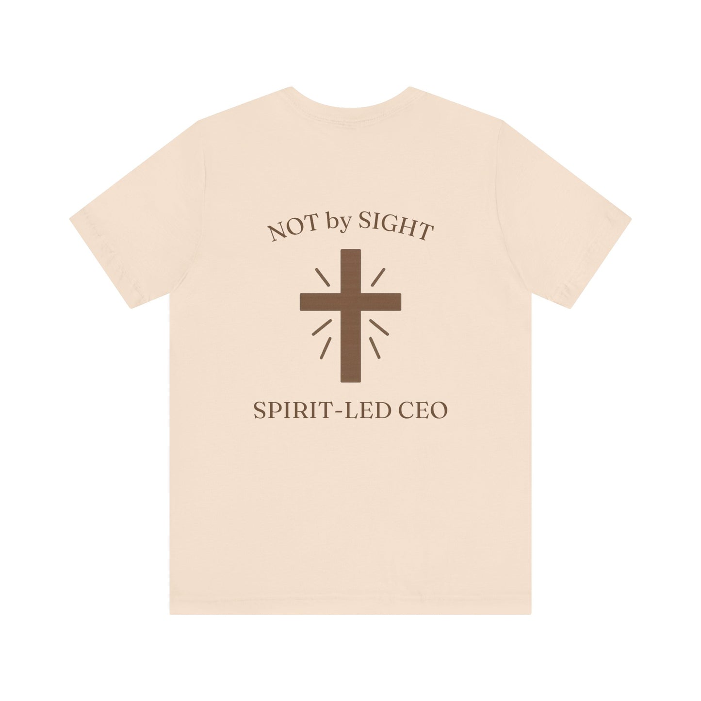 Promoting by Faith Tee | Spirit-Led CEO Shirt | Faith Based Apparel | Christian Entrepreneur | Not by Sight | Kingdom Business Wear