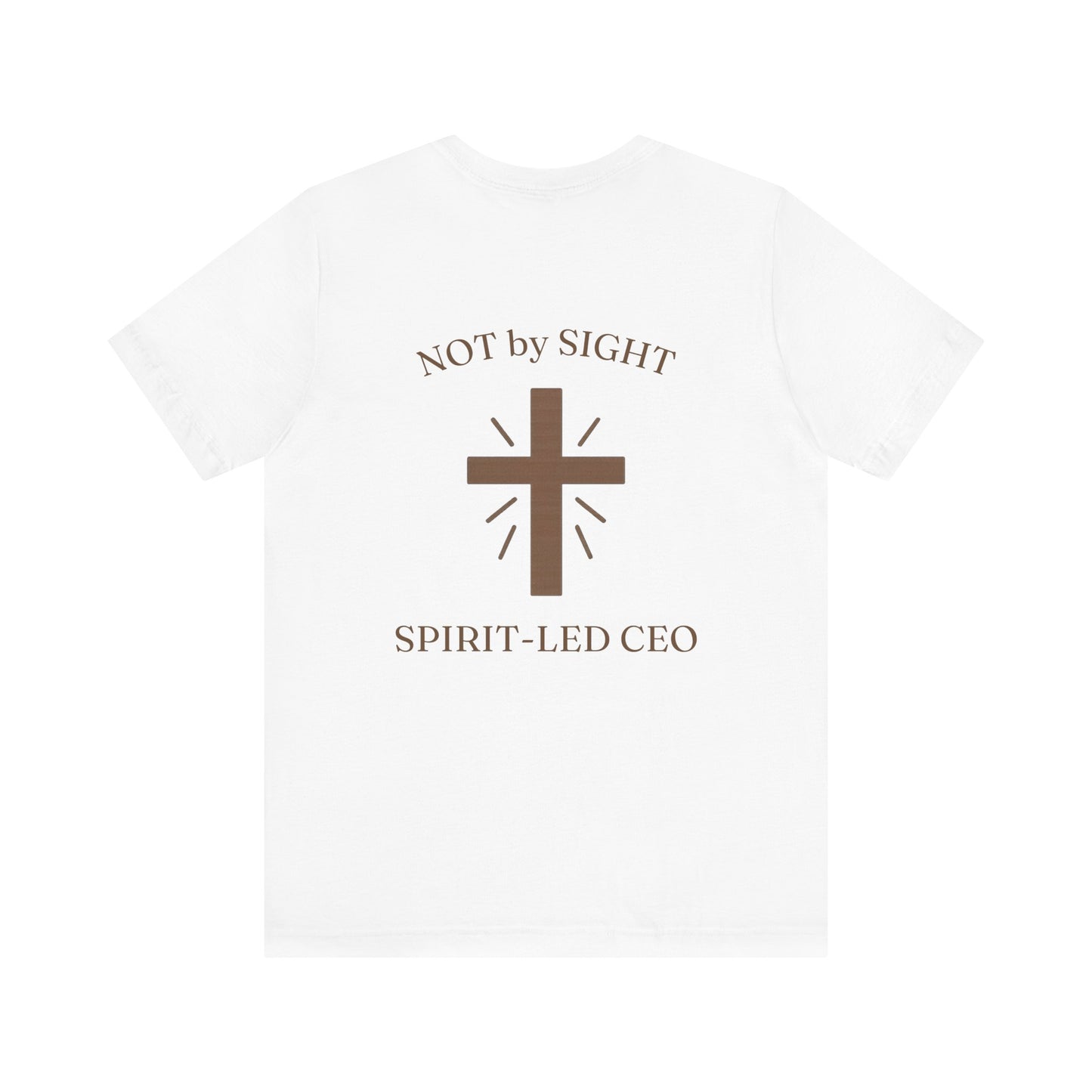 Promoting by Faith Tee | Spirit-Led CEO Shirt | Faith Based Apparel | Christian Entrepreneur | Not by Sight | Kingdom Business Wear