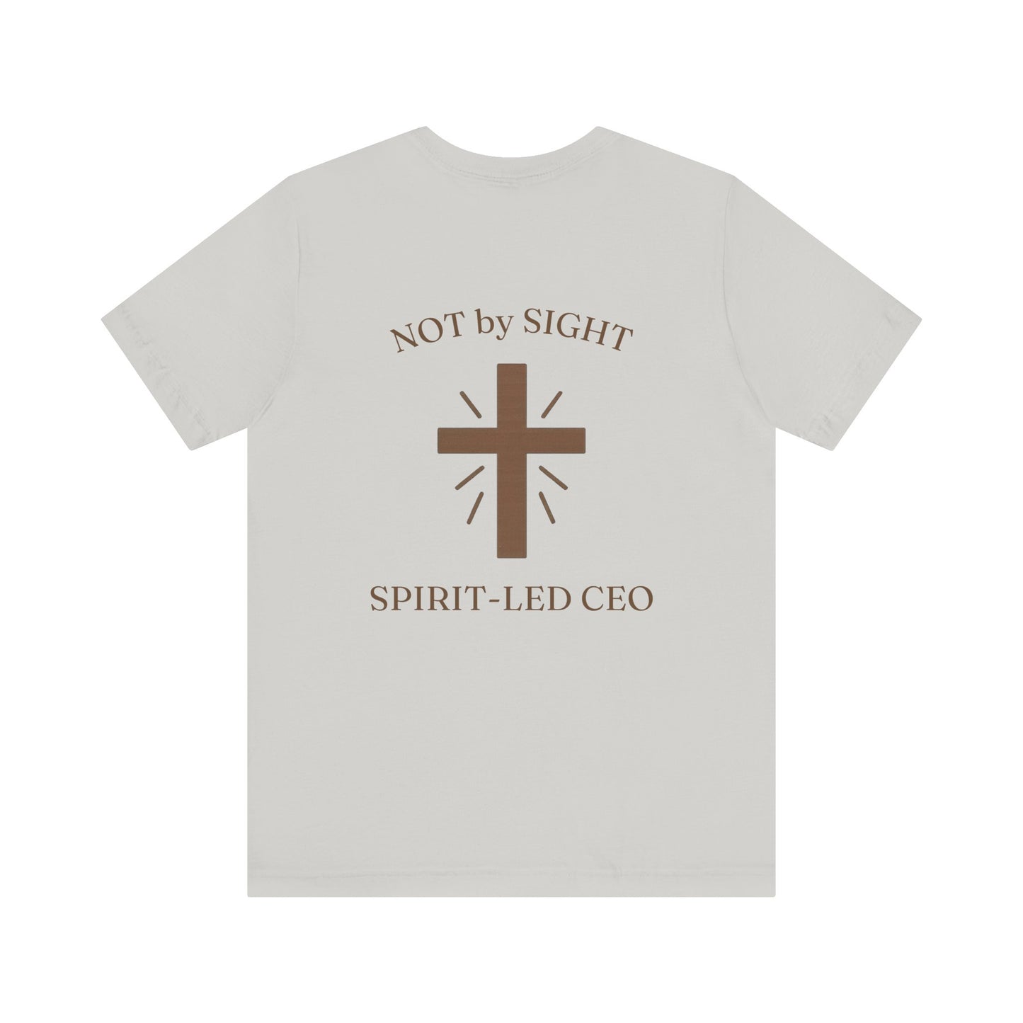 Promoting by Faith Tee | Spirit-Led CEO Shirt | Faith Based Apparel | Christian Entrepreneur | Not by Sight | Kingdom Business Wear