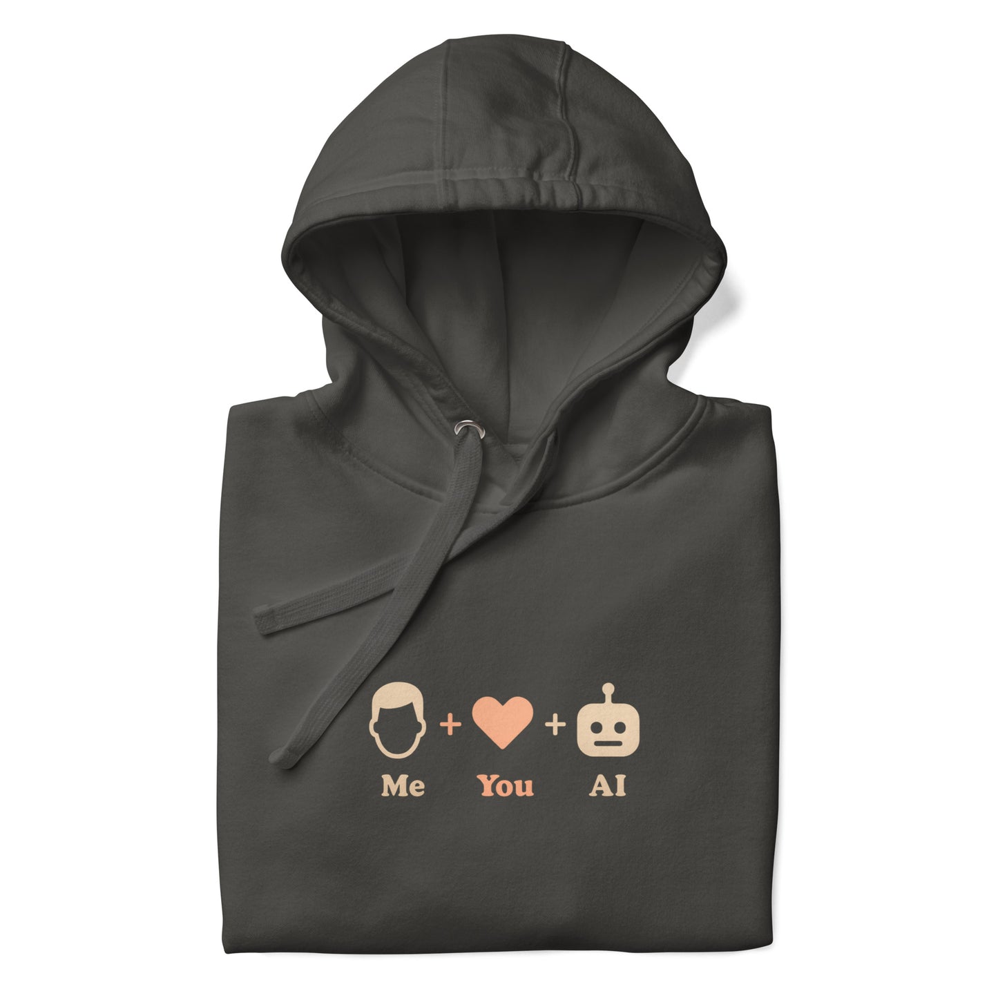 me you ai hoodie, tech love sweatshirt, viral hoodie, ai inspired fashion, glow heart hoodie, minimalist graphic, emotional design, founder era hoodie, black graphic hoodie, connection hoodie, gift for coder, unisex ai hoodie, Founder Gifts