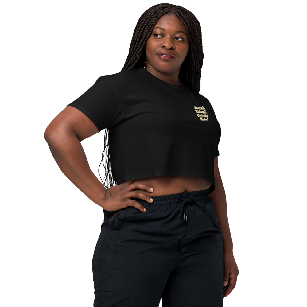 FINANCIALLY CHALLENGED, SPIRITUALLY BOOKED™ - Cropped Statement Tee